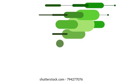 Dark Green vector template with repeated sticks. Decorative shining illustration with lines on abstract template. The pattern can be used for websites.
