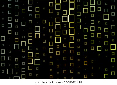 Dark Green vector template with rhombus. Rectangles on abstract background with colorful gradient. Pattern for commercials.
