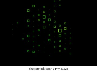 Dark Green vector template with rhombus. Beautiful illustration with rectangles and squares. Smart design for your business advert.
