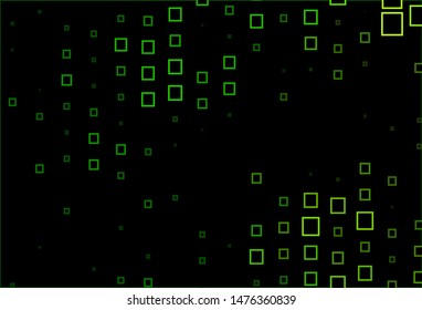 Dark Green vector template with rhombus. Rectangles on abstract background with colorful gradient. Best design for your ad, poster, banner.