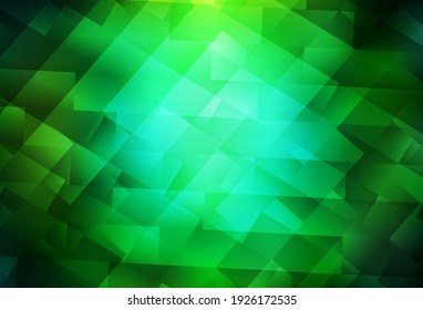 Dark Green vector template with rhombus. Modern abstract illustration with colorful rectangles. Pattern can be used for websites.