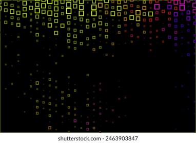 Plantilla de Vector verde oscuro con rombo. Ilustración abstracta brillante con Formas rectangulares. Patrón para anuncios.