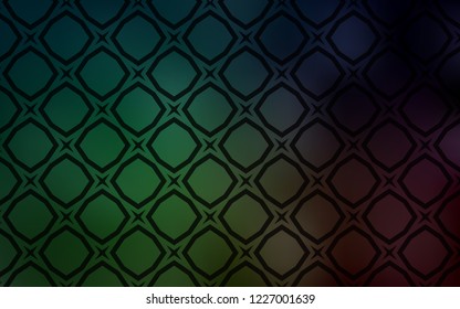 Dark Green vector template with sky stars. Stars on blurred abstract background with gradient. Template for sell phone backgrounds.