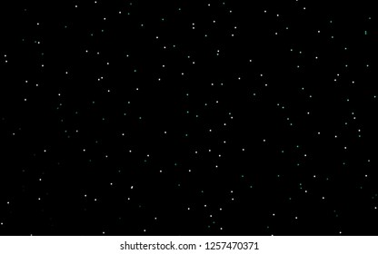 Dark Green vector template with sky stars. Decorative shining illustration with stars on abstract template. Smart design for your business advert.