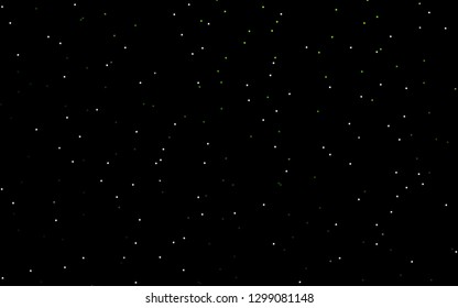 Dark Green vector template with sky stars. Decorative shining illustration with stars on abstract template. The template can be used as a background.