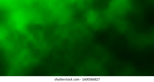 Dark Green vector template with sky, clouds. Abstract colorful clouds on gradient illustration. Pattern for your booklets, leaflets.