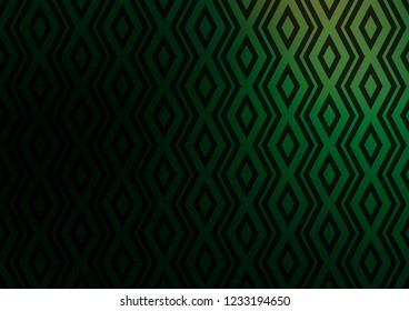 Dark Green vector template with sticks, squares. Modern geometric abstract illustration with lines, squares. Pattern for business booklets, leaflets.