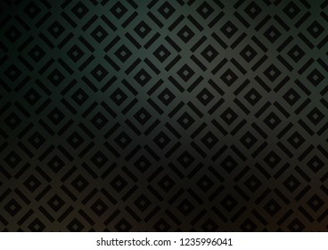 Dark Green vector template with sticks, squares. Glitter abstract illustration with colorful lines, rhombuses. Smart design for your business advert.