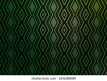 Dark Green vector template with sticks, squares. Modern geometric abstract illustration with lines, squares. Backdrop for TV commercials.