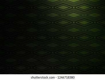 Dark Green vector template with sticks, squares. Colorful decorative design in simple style with lines, rhombuses. Pattern for business booklets, leaflets.