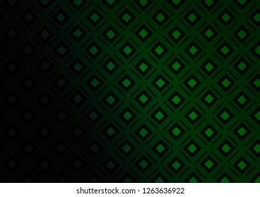 Dark Green vector template with sticks, squares. Colorful illustration with lines, cubes on abstract template. Smart design for your business advert.