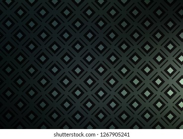 Dark Green vector template with sticks, squares. Shining colorful illustration with lines, rectangles. Pattern for websites, landing pages.