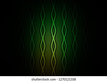 Dark Green vector template with sticks, squares. Modern geometric abstract illustration with lines, squares. Smart design for your business advert.