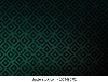 Dark Green vector template with sticks, squares. Modern geometric abstract illustration with lines, squares. Backdrop for TV commercials.