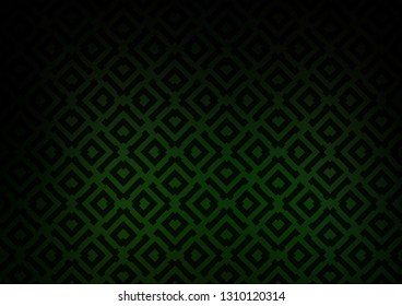Dark Green vector template with sticks, squares. Colorful lines, squares on abstract background with gradient. Pattern for websites, landing pages.