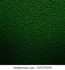 Dark Green vector template with wry lines. Colorful illustration, which consists of curves. Pattern for busines booklets, leaflets