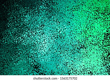 Dark Green vector texture with abstract forms. Decorative design in abstract style with random forms. Best smart design for your business.
