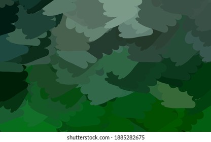 Dark Green vector texture with abstract forms. Colorful chaotic forms with gradient in modern style. Best smart design for your business.
