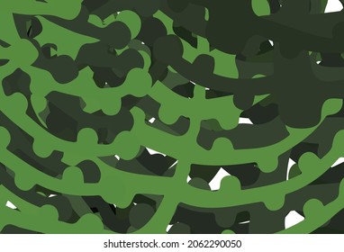 Dark Green vector texture with abstract forms. Illustration with colorful gradient shapes in abstract style. Modern design for your business card.