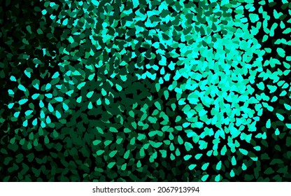 Dark Green vector texture with abstract forms. Modern abstract illustration with colorful random forms. Background for a cell phone.