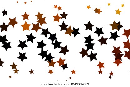 Dark Green vector texture with beautiful stars. Stars on blurred abstract background with gradient. The template can be used as a background.