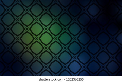 Dark Green vector texture with beautiful stars. Stars on blurred abstract background with gradient. Pattern for websites, landing pages.