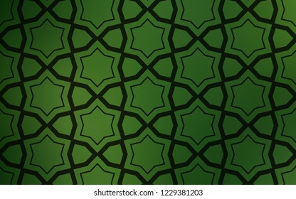 Dark Green vector texture with beautiful stars. Blurred decorative design in simple style with stars. Smart design for your business advert.