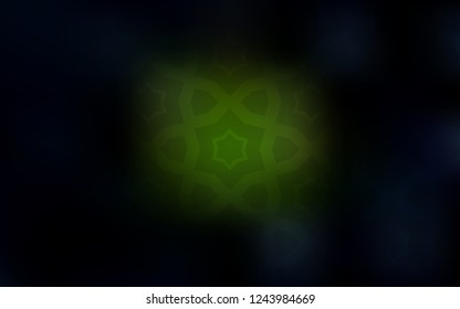 Dark Green vector texture with beautiful stars. Shining colored illustration with stars. Pattern for new year ad, booklets.