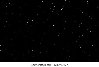 Dark Green vector texture with beautiful stars. Glitter abstract illustration with colored stars. The pattern can be used for wrapping gifts.