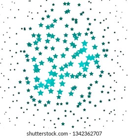 Dark Green vector texture with beautiful stars. Blur decorative design in simple style with stars. Design for your business promotion.