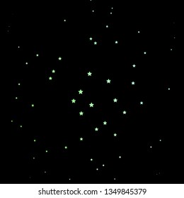 Dark Green vector texture with beautiful stars. Colorful illustration in abstract style with gradient stars. Pattern for wrapping gifts.