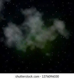 Dark Green vector texture with beautiful stars. Colorful illustration with abstract gradient stars. Pattern for websites, landing pages.