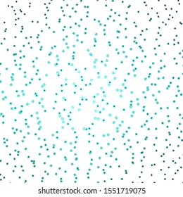 Dark Green vector texture with beautiful stars. Modern geometric abstract illustration with stars. Pattern for wrapping gifts.