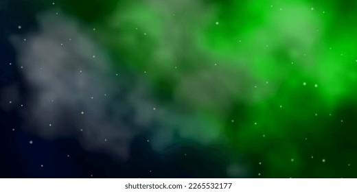 Dark Green vector texture with beautiful stars. Colorful illustration with abstract gradient stars. Theme for cell phones.