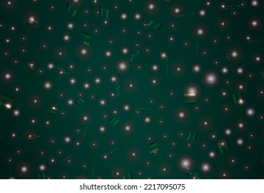 Dark Green vector texture in birthday style. Simple gradient illustration with Christmas attributes. Best design for a college poster, banner.