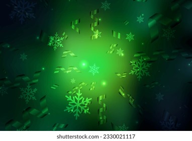 Dark Green vector texture in birthday style. A colorful design in Christmas style with gradient. Pattern for school, grammar websites.