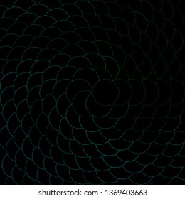 Dark Green vector texture with circles. Colorful illustration with gradient dots in nature style. Pattern for booklets, leaflets.