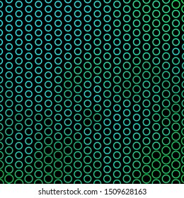 Dark Green vector texture with circles. Colorful illustration with gradient dots in nature style. Pattern for booklets, leaflets.
