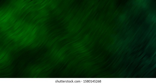 Dark Green vector texture with circular arc. Illustration in abstract style with gradient curved.  Best design for your posters, banners.