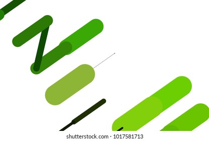 Dark Green vector texture with colored capsules. Modern geometrical abstract illustration with staves. Smart design for your business advert.