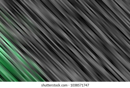 Dark Green vector texture with colored lines. Shining colored illustration with narrow lines. The pattern can be used as ads, poster, banner for commercial.