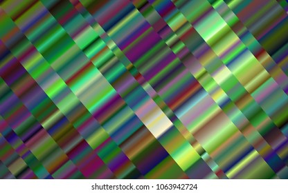 Dark Green vector texture with colored lines. Decorative shining illustration with lines on abstract template. The pattern can be used for busines ad, booklets, leaflets