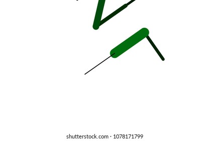 Dark Green vector texture with colored capsules. Glitter abstract illustration with colored sticks. The pattern can be used for medical ad, booklets, leaflets