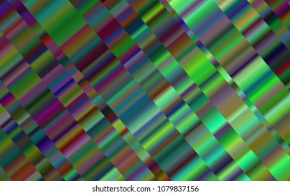 Dark Green vector texture with colored lines. Lines on blurred abstract background with gradient. The pattern can be used for busines ad, booklets, leaflets