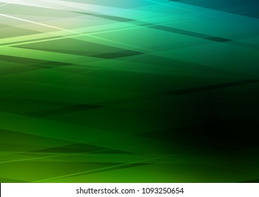 Dark Green vector texture with colored lines. Modern geometrical abstract illustration with staves. Smart design for your business advert.