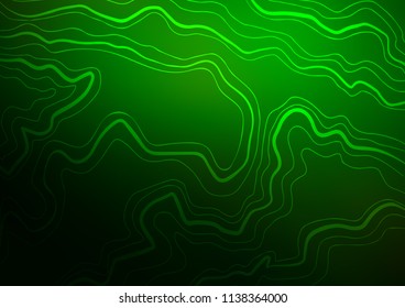 Dark Green vector texture with colored lines. Shining colored illustration with narrow lines. The pattern can be used for busines ad, booklets, leaflets