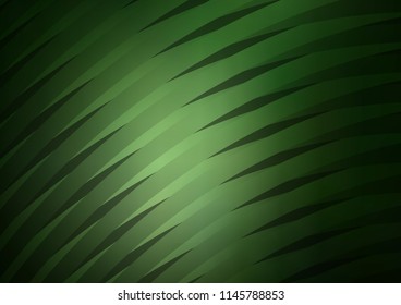 Dark Green vector texture with colored lines. Shining colored illustration with narrow lines. Smart design for your business advert.