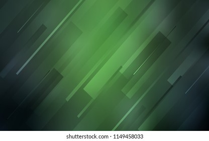 Dark Green vector texture with colored lines. Lines on blurred abstract background with gradient. Pattern for ads, posters, banners.