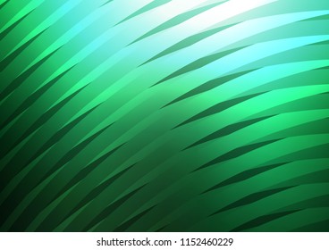 Dark Green vector texture with colored lines. Blurred decorative design in simple style with lines. Best design for your ad, poster, banner.