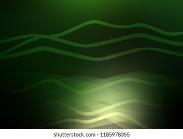 Dark Green vector texture with colored lines. Blurred decorative design in simple style with lines. Smart design for your business advert.